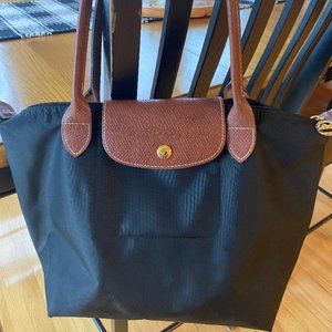 Classic Black Longchamp Bag - Good Condition